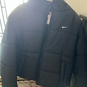 Nike Black Quilted Jacket